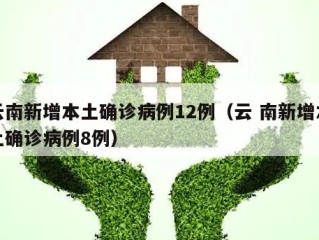 云南新增本土确诊病例12例（云 南新增本土确诊病例8例）