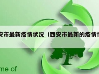 西安市最新疫情状况（西安市最新的疫情情况）